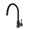 Смеситель для кухни ESKO Snake K44BTotal с гибким изливом, черный