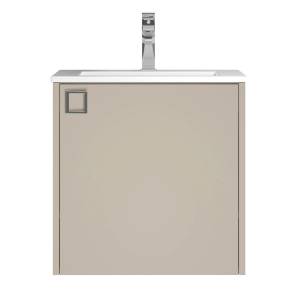 Тумба с раковиной Uperwood Aurora KAurora50cm подвесная, бежевый матовый, 50 см