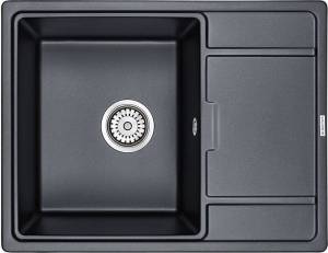 Мойка кухонная Paulmark Weimar PM216550-BLM черный металлик