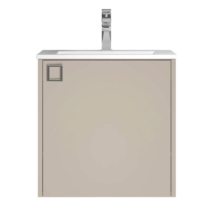 Тумба с раковиной Uperwood Aurora KAurora50cm подвесная, бежевый матовый, 50 см