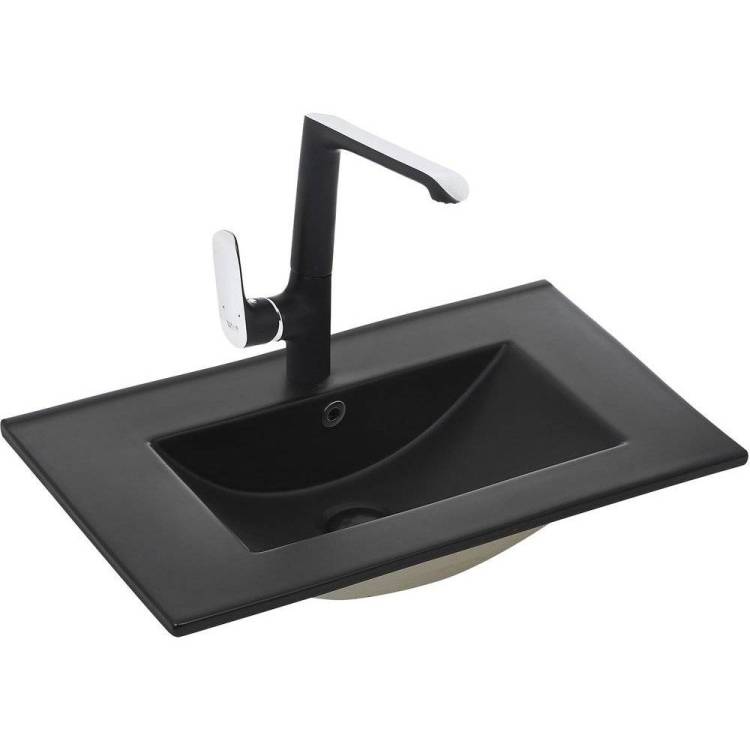 Раковина Weltwasser WW Deilbach 10000005572 7517-70 70 см, черная матовая