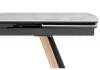 Стол Woodville Симмонс 621517 statuario titan gloss, черный, орех дуб монтана 180(260)x90x76 фото 5