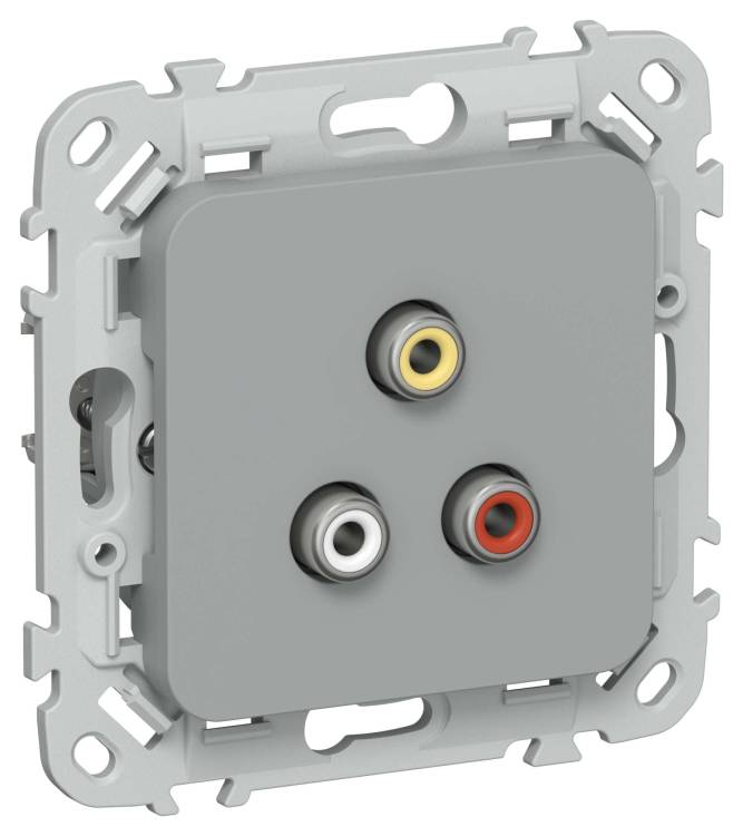 Розетка RCA IEK Flite FI-R10-K03 серый