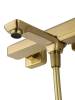 Смеситель для ванны Wonzon & Woghand WW-88639011-BG с душем, брашированное золото фото 4
