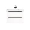 Тумба с раковиной La Fenice Tesoro NFNC-01-TES-PB-100-2-3-100 платиновый белый, 100 см