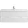 Тумба с раковиной Belbagno Albano ALBANO-1200-2C-SO-BL 120x45x50 Bianco Lucido подвесная с двумя выкатными ящиками