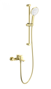 Смеситель для ванны Wonzon & Woghand WW-C2036-BG с душевым гарнитуром, брашированное золото