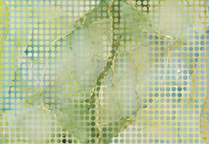 3D Фотообои Artegrafico «Флюидная мозаика в желтых тонах» IN-002 канвас