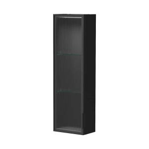 Шкаф-пенал AQUAme S5 AQM9005MB подвесной, дуб черный, 25 см