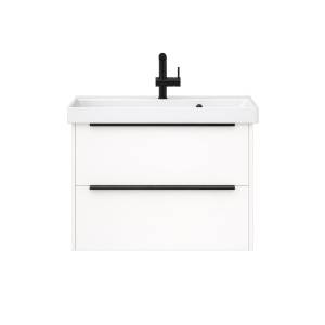 Тумба с раковиной La Fenice Tesoro NFNC-01-TES-PB-100-2-3-100 платиновый белый, 100 см