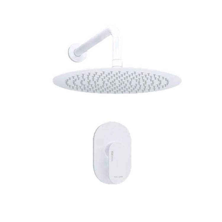 Душевой комплект Wasserkraft A85146 с верхней душевой насадкой, белый, встраиваемый