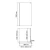 Душевая перегородка Wasserkraft Rur 30W44BG-TG профиль матовое золото, стекло тонированное, 100x200 фото 4
