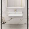 Раковина Vincea Solid Surface VWB-6SG75MW из искусственного камня, 750x460x120, подвесная, цвет белый матовый фото 2