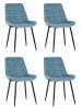 Набор из 4 стульев Stool Group Флекс AV 405-N22-08(P) X4 пыльно-голубой
