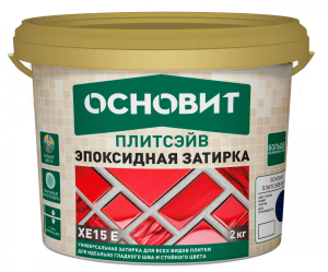 Затирка эпоксидная Основит Плитсэйв эластичная XE15 Е светлое серебро 016 2 кг