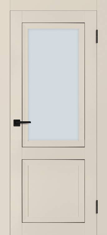 Межкомнатная дверь Profilo Porte PST-37 полотно Бежевое матовое, стекло сатинат 600x2000
