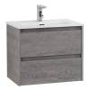 Тумба под раковину Belbagno Kraft 39 KRAFT 39-600/390-2C-SO-CG 60x39x50 Cemento Grigio подвесная с двумя выкатными ящиками