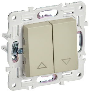 Выключатель жалюзи IEK Skandy SK-V15-0-10-K10 бежевый