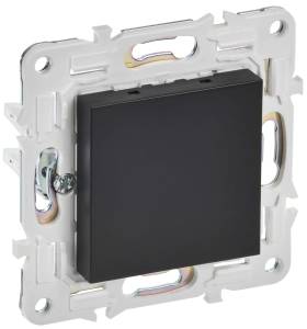 Заглушка с суппортом IEK Skandy SK-PL10-K02 черный