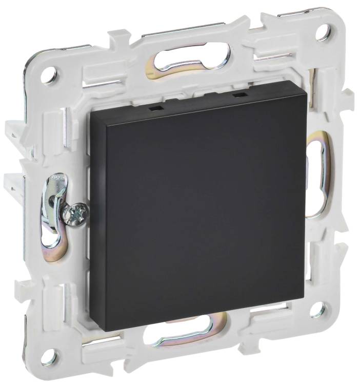 Заглушка с суппортом IEK Skandy SK-PL10-K02 черный