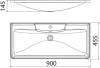 Мебельная раковина BelBagno BB900/455-LV-MR-ALR фото 3