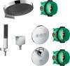 Душевой комплект Hansgrohe Rainfinity 360 (3 jet) 26234000 + 26857000 + 26455000 + 15742000 + 15745000