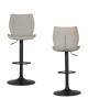 Набор из 2 барных стульев Stool Group Dome CQ-5426B-P - 232-25 X2 серый