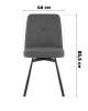 Набор из 2 стульев Stool Group Boun OS-2445Z-3 Lumos-78 DUAL X2 зеленые, вращающиеся фото 9