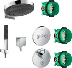 Душевой комплект Hansgrohe Rainfinity 360 (3 jet) 26234000 + 26857000 + 26455000 + 15742000 + 15745000