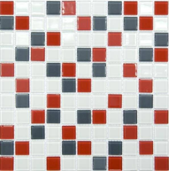 Мозаика NSmosaic Crystal series S-455 стекло (25х25х4) 300x300