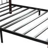 Кровать Tetchair AT-803 5418 дерево гевея/металл, 160x200 см (queen bed), красный дуб/черный фото 3