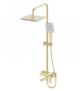 Душевая стойка Wonzon & Woghand Forza WW-739031-BG брашированное золото