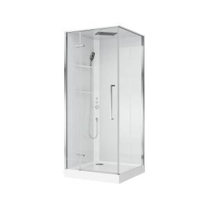 Душевая кабина BelBagno UNO-CAB-A-1-90-C-Cr-Bi-TOP-L левая, 90x90x213