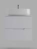 Тумба с раковиной Orange Line Li-60TuwMDF+B07-540W белая матовая, 60 см фото 3