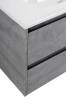 Тумба под раковину Belbagno Kraft KRAFT-900-2C-SO-CG 90x46x50 Cemento Grigio подвесная с двумя выкатными ящиками фото 6
