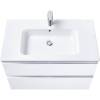 Тумба с раковиной Roca The Gap 80, 2 ящика, белый глянец фото 3