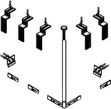 Комплект креплений Cezares CZR-SCR-FIX-3-KIT для экранов