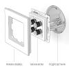 Акустическая розетка Werkel WL13-AUDIOx4 фото 4