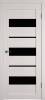 Межкомнатная дверь Владимирская Фабрика Дверей Atum 23 Bianco стекло Black Gloss 800x2000