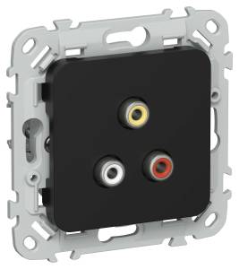 Розетка RCA IEK Flite FI-R10-K02 черный