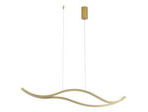 Большая подвесная светодиодная люстра Newport Loren 15205N/S brass