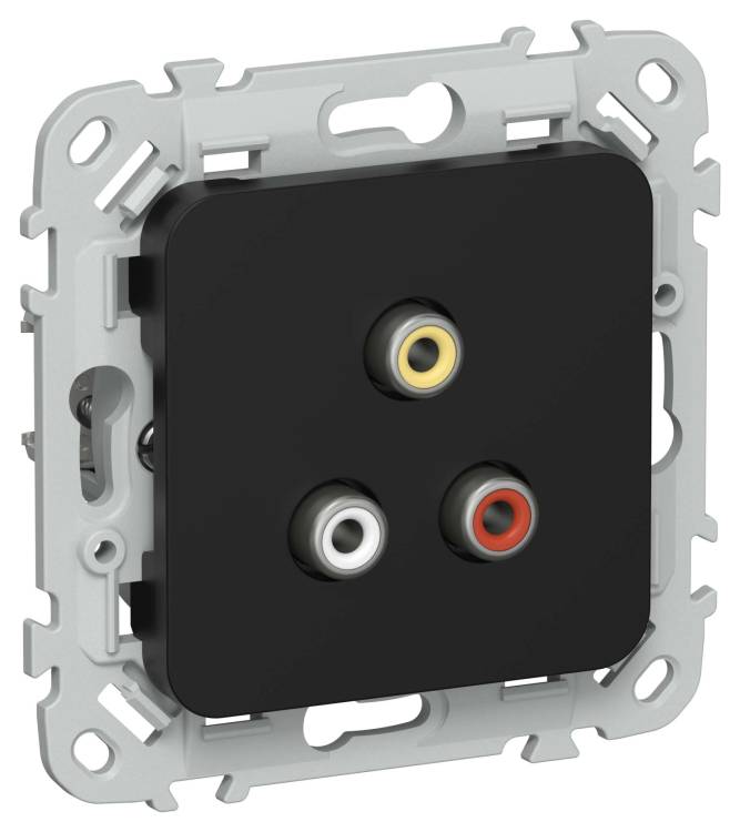 Розетка RCA IEK Flite FI-R10-K02 черный