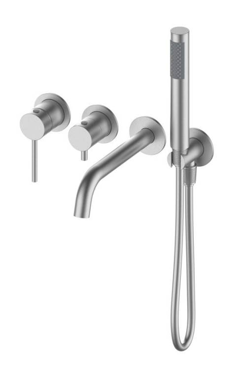 Смеситель для ванны Oliveeka Y OL-889017-BN встраиваемый, с внутренней частью, никель матовый