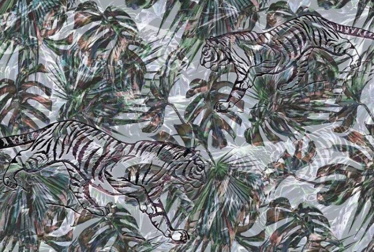 3D Фотообои Artegrafico «Крадущиеся тигры» TB-029 канвас