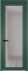 Межкомнатная дверь Profil Doors 1 AGP цвет профиля Зеленый воск, стекло безопасное 6 мм матовое 700x2000