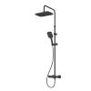 Душевая система Am.Pm Func F078F422 черная, со смесителем, с термостатом, с тропическим душем
