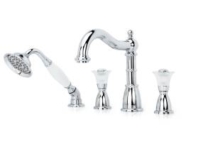 Смеситель на борт ванны Boheme Camelia 396-Camelia хром