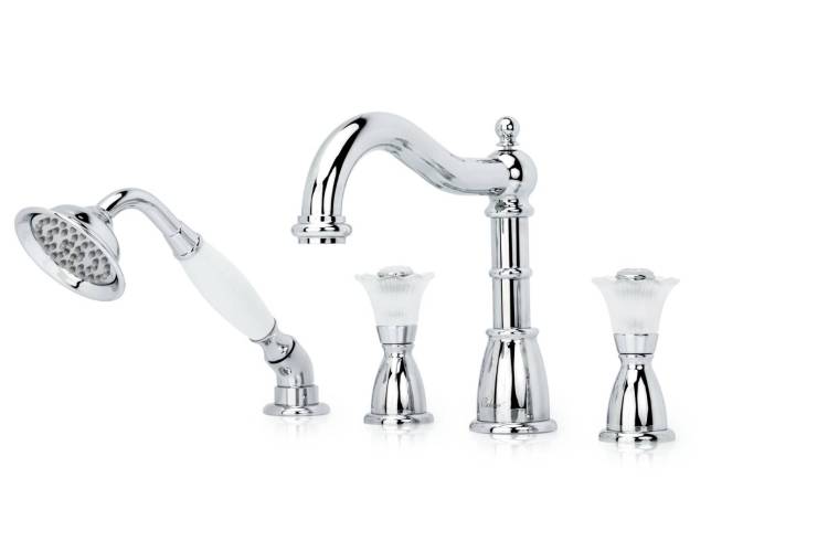 Смеситель на борт ванны Boheme Camelia 396-Camelia хром