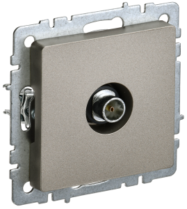 ТВ-розетка оконечная IEK Brite BR-A10-O-K37 шампань