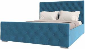 Кровать 1600х2000 НК-Мебель Интеро 72306772 Синий 110x169.4x220.5
